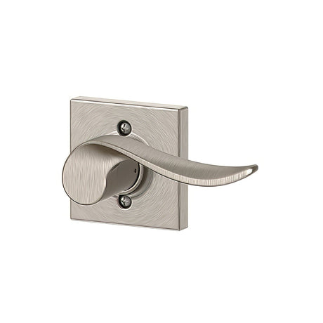 Schlage F170SAC619COLRH satin nickel dummy door lever