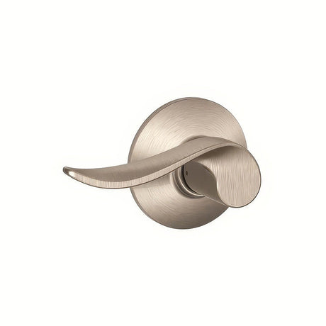 Schlage F170SAC619LH satin nickel dummy door lever