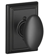 Schlage F170SIE622ADD matte black dummy door knob