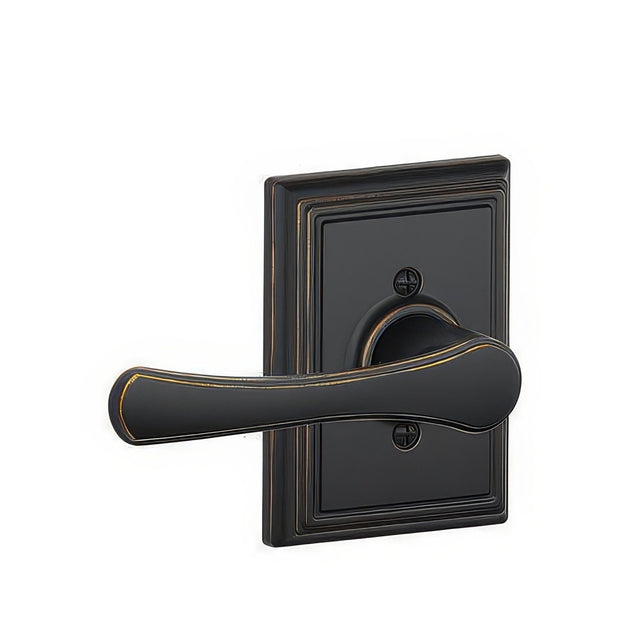 Schlage F170VLA716ADD aged bronze dummy door lever