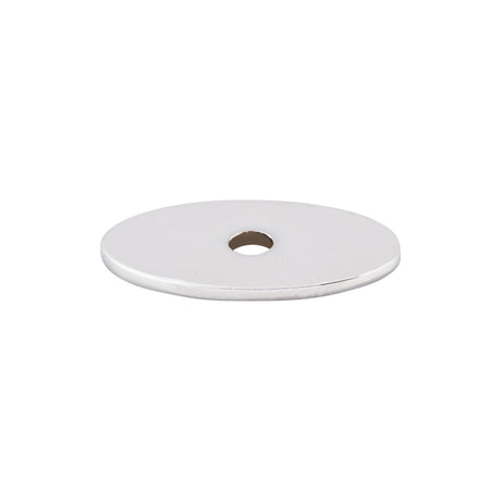Top Knobs TK58PC Oval Knob Backplate Polished Chrome