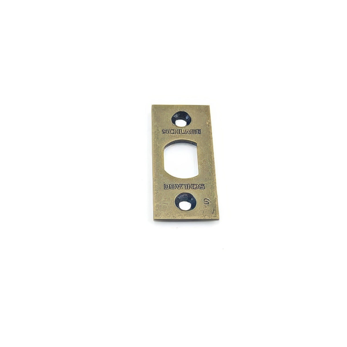 Schlage F206476520 antique brass latch faceplate