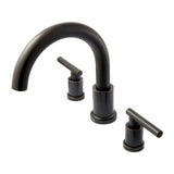 Better Home Products F39044BLK Skyline roman tub faucet in polished brass, additional view