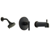 Better Home Products F39644BLK matte black tub & shower faucet