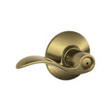 Schlage F40ACC609 antique brass privacy door lever