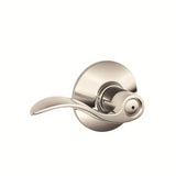Schlage F40ACC618 bright nickel privacy door lever