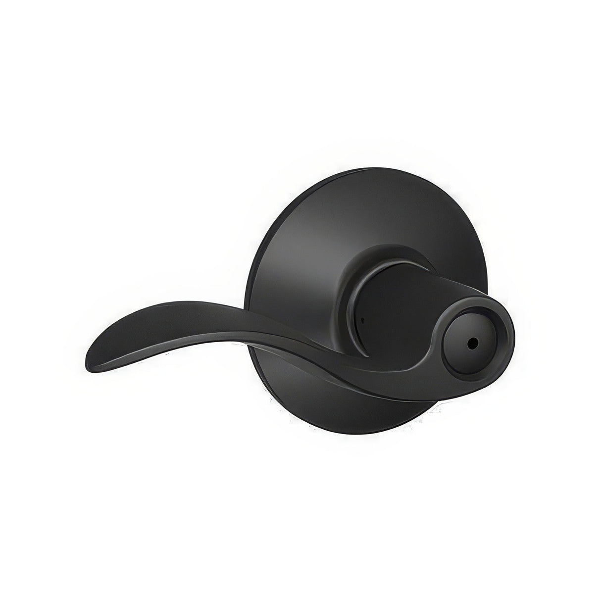 Schlage F40ACC622 matte black privacy door lever