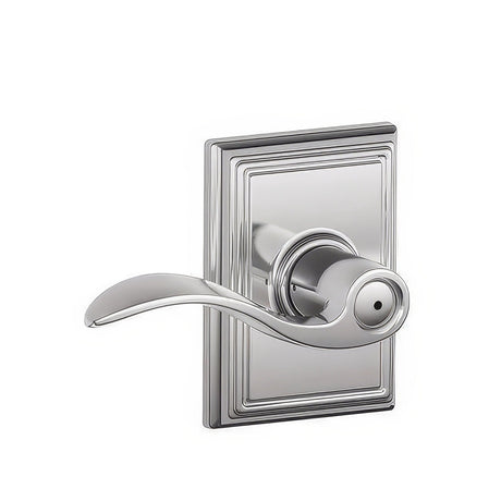 Schlage F40ACC625ADD polished chrome privacy door lever