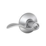 Schlage F40ACC626 satin chrome privacy door lever