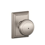 Schlage F40AND619ADD satin nickel privacy door knob