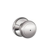Schlage F40AND625 polished chrome privacy door knob