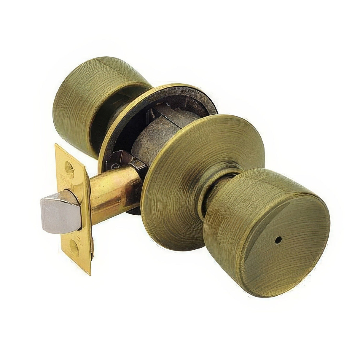 Schlage F40BEL609 antique brass privacy door knob