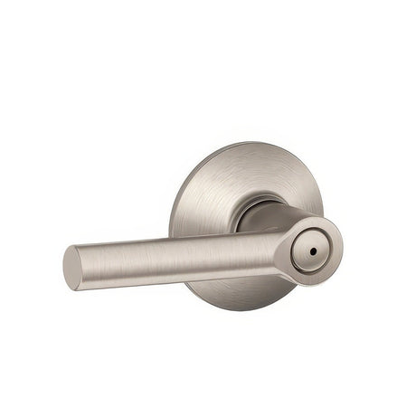 Schlage F40BRW619 satin nickel privacy door lever