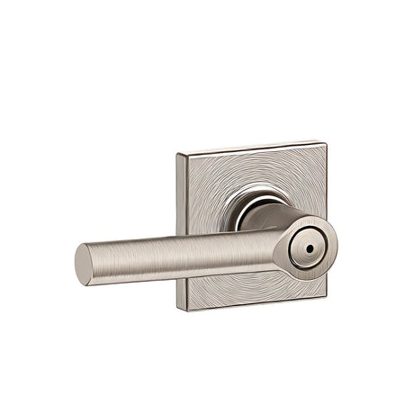 Schlage F40BRW619COL satin nickel privacy door lever