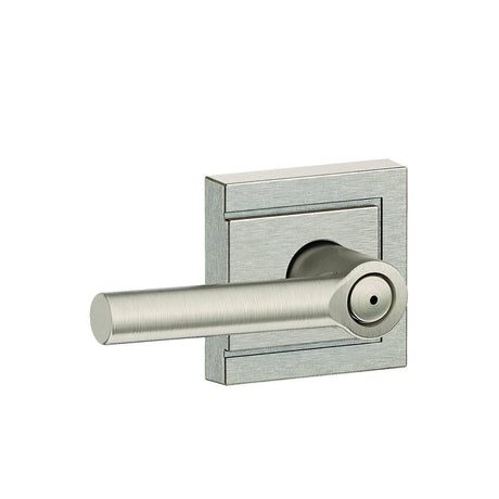 Schlage F40BRW619ULD satin nickel privacy door lever