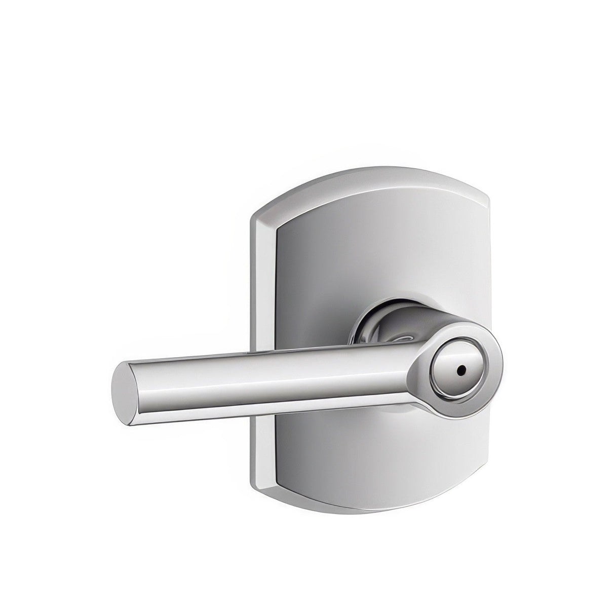 Schlage F40BRW625GRW bright chrome privacy door lever