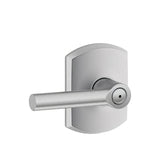 Schlage F40BRW626GRW satin chrome privacy door lever