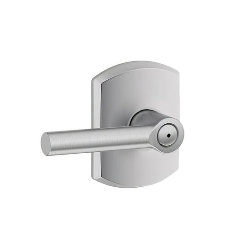 Schlage F40BRW626GRW satin chrome privacy door lever