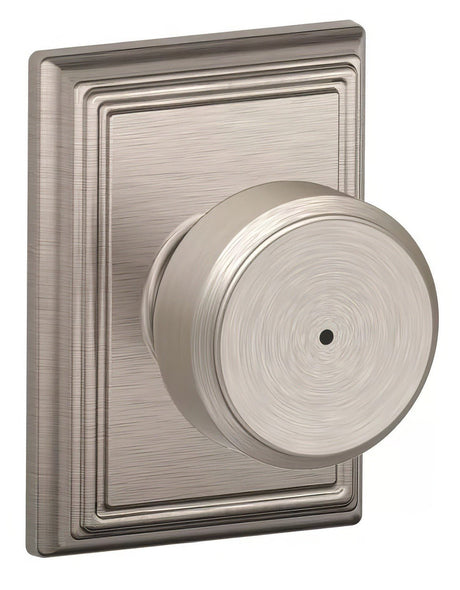 Schlage F40BWE619ADD satin nickel residential door knob