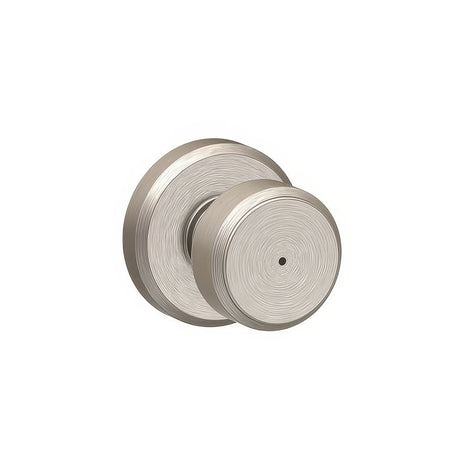 Schlage F40BWE619GSN satin nickel residential door knob
