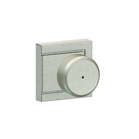 Schlage F40BWE619ULD satin nickel privacy door knob