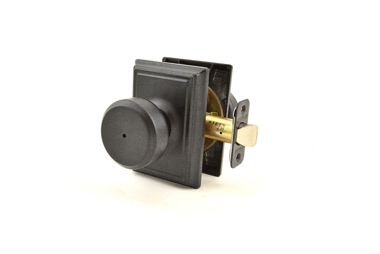 Schlage F40BWE622ADD matte black residential door knob