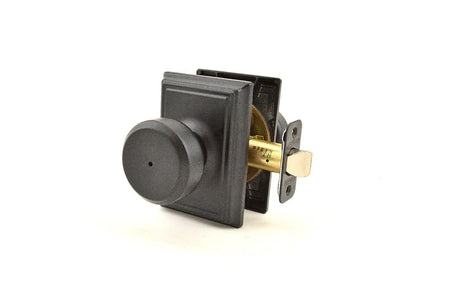 Schlage F40BWE622ADD matte black residential door knob