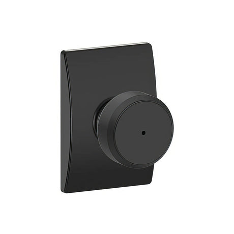 Schlage F40BWE622CEN matte black residential door knob