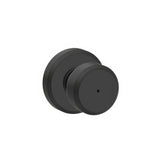 Schlage F40BWE622GSN matte black residential door knob