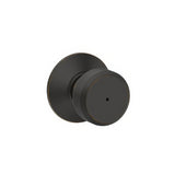 Schlage F40BWE716 F Series privacy door knob, additional view