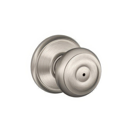 Schlage F40GEO619 satin nickel privacy door knob