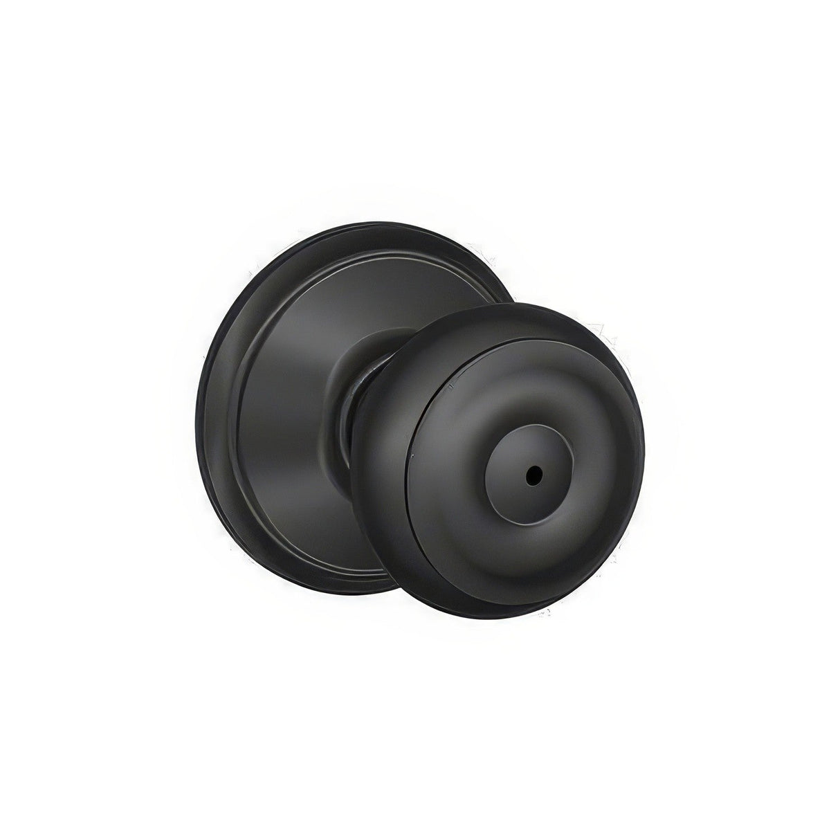 Schlage F40GEO622 matte black privacy door knob
