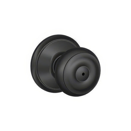 Schlage F40GEO622 matte black privacy door knob