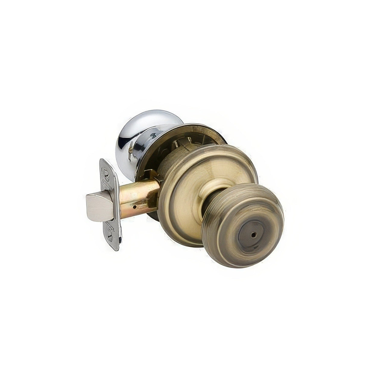 Schlage F40GEO625 polished chrome privacy door knob