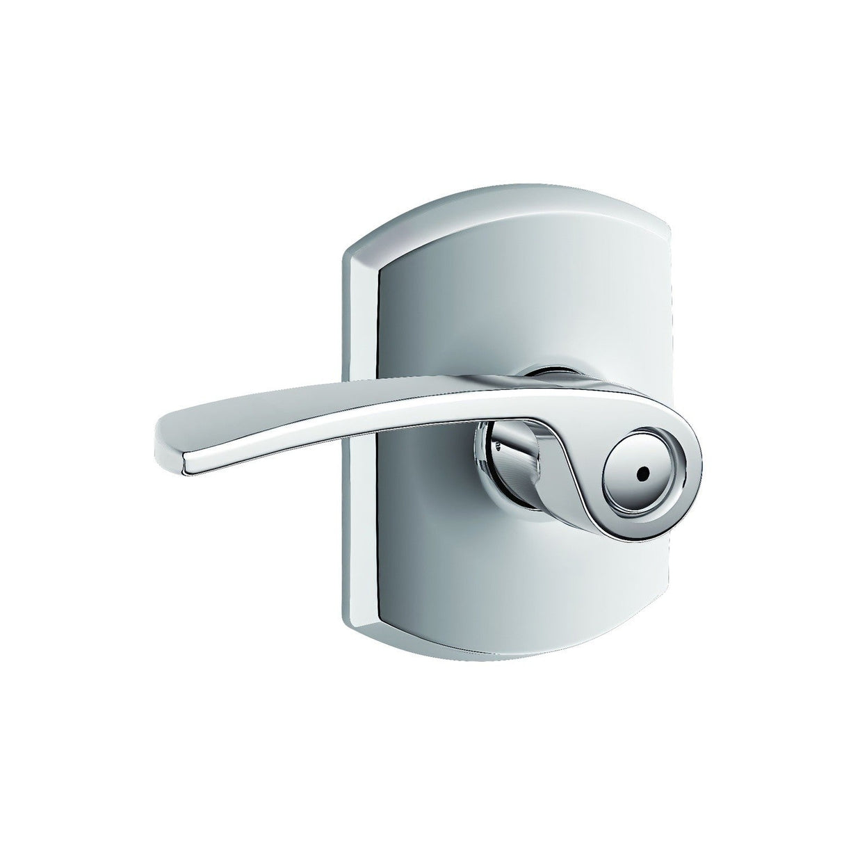 Schlage F40MER625GRW bright chrome privacy door lever