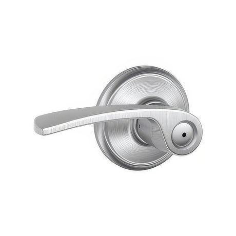 Schlage F40MER626 satin chrome privacy door lever