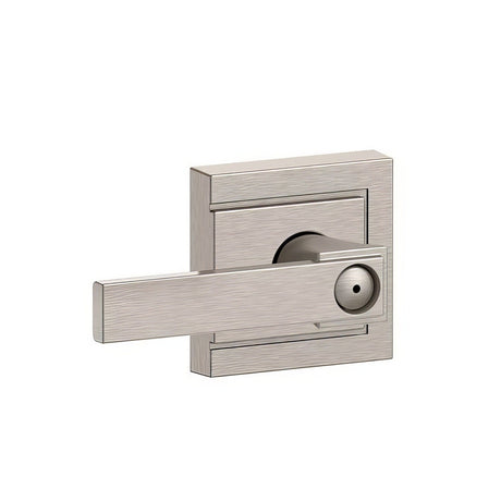 Schlage F40NBK619ULD satin nickel privacy door lever