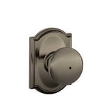 Schlage F40PLY620CAM antique pewter privacy door knob