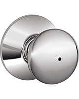 Schlage F40PLY625 polished chrome privacy door knob