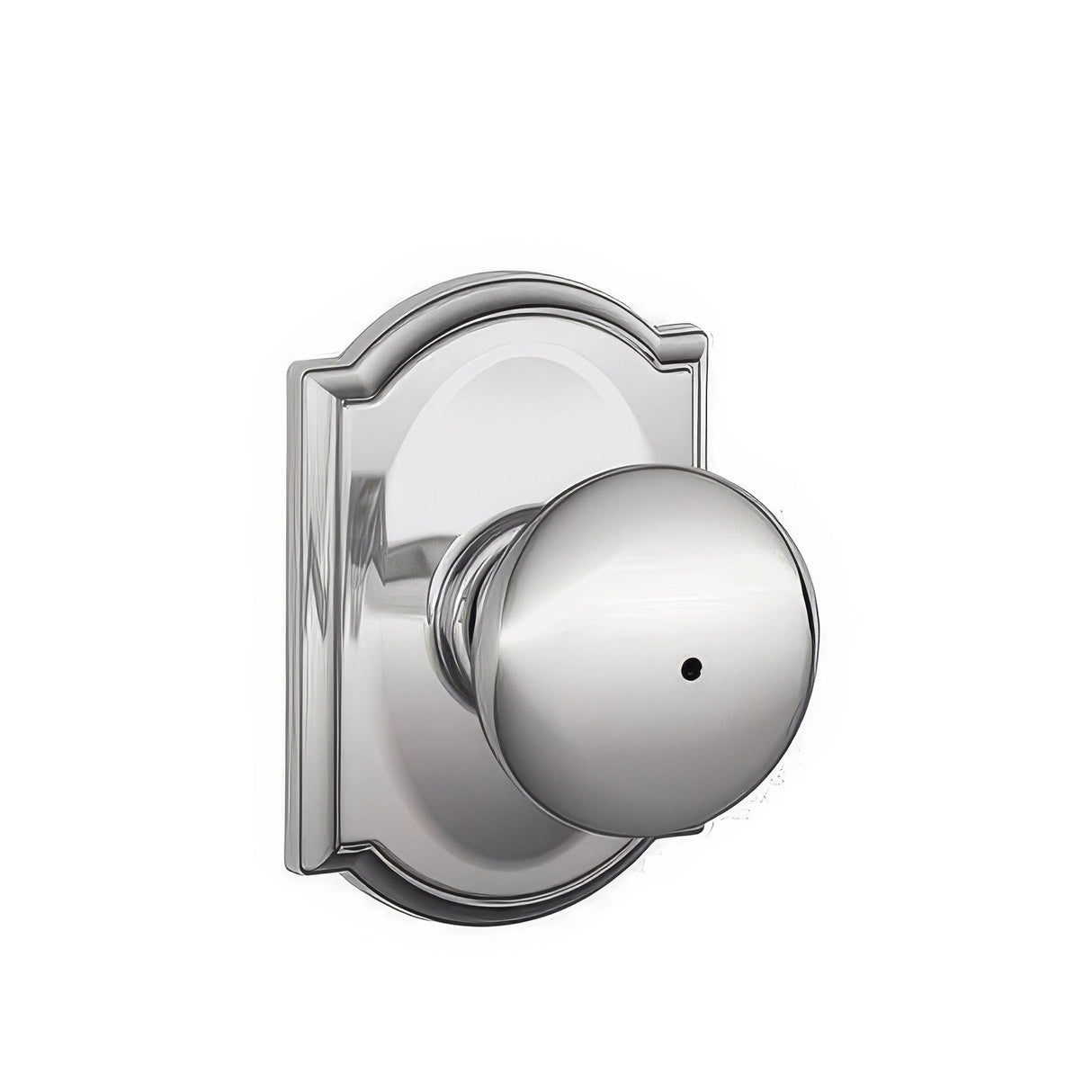 Schlage F40PLY625CAM polished chrome privacy door knob
