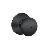 Schlage F40PLY716 aged bronze privacy door knob