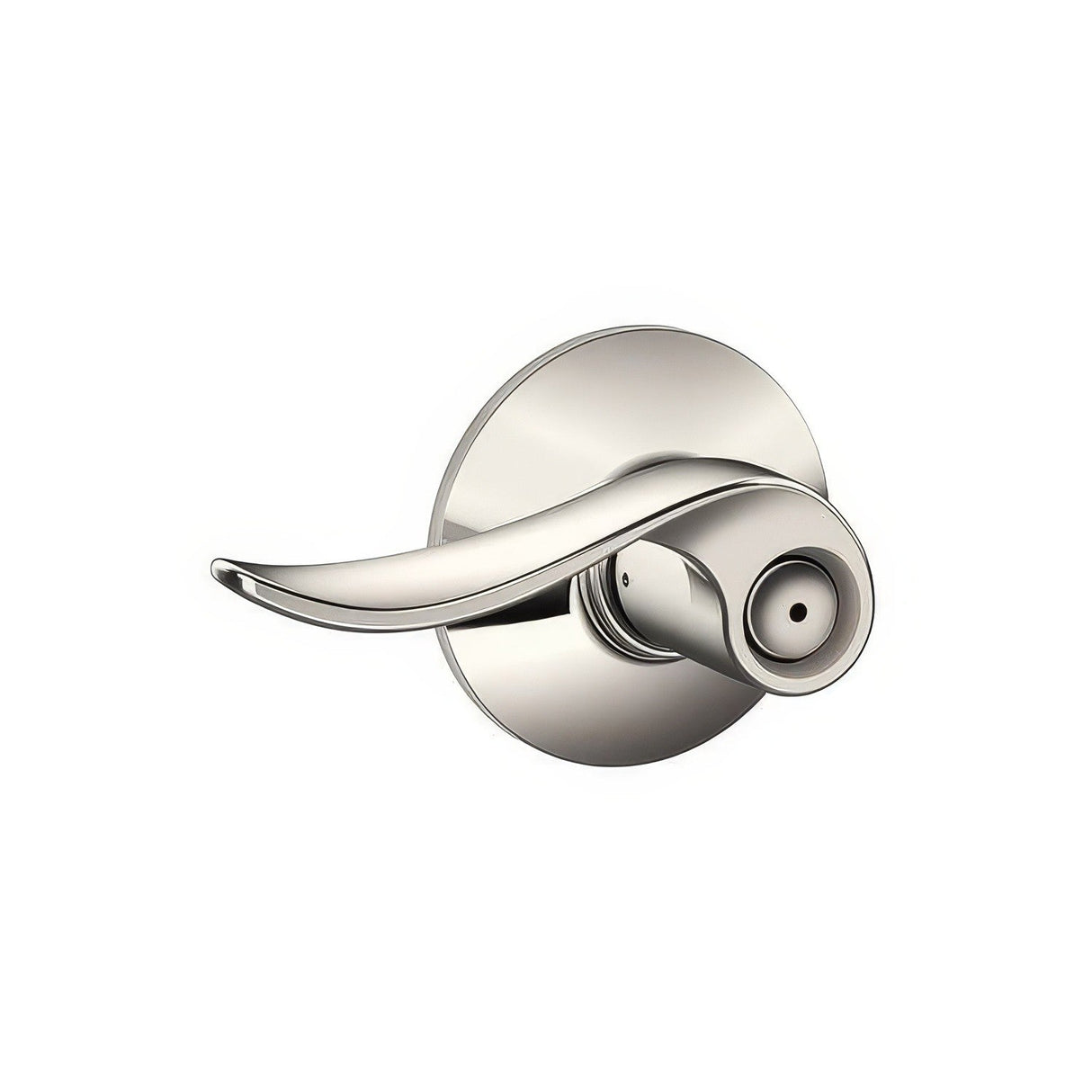 Schlage F40SAC618 bright nickel privacy door lever
