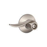 Schlage F40SAC619 satin nickel privacy door lever