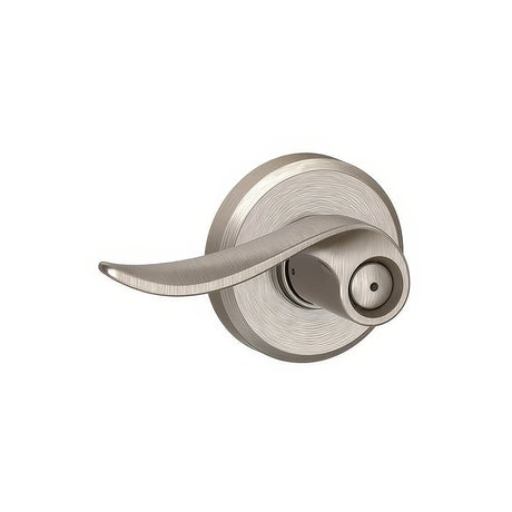 Schlage F40SAC619GSN satin nickel privacy door lever