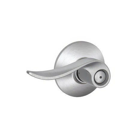 Schlage F40SAC626 satin chrome privacy door lever