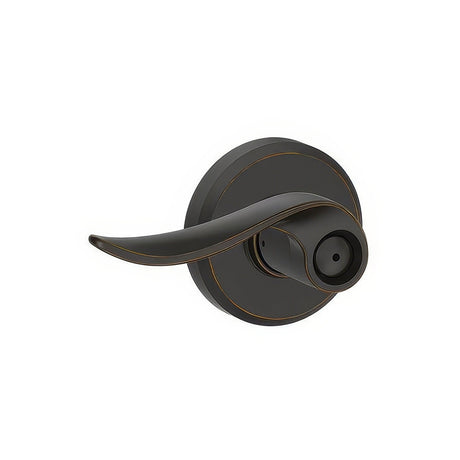 Schlage F40SAC716GSN aged bronze privacy door lever