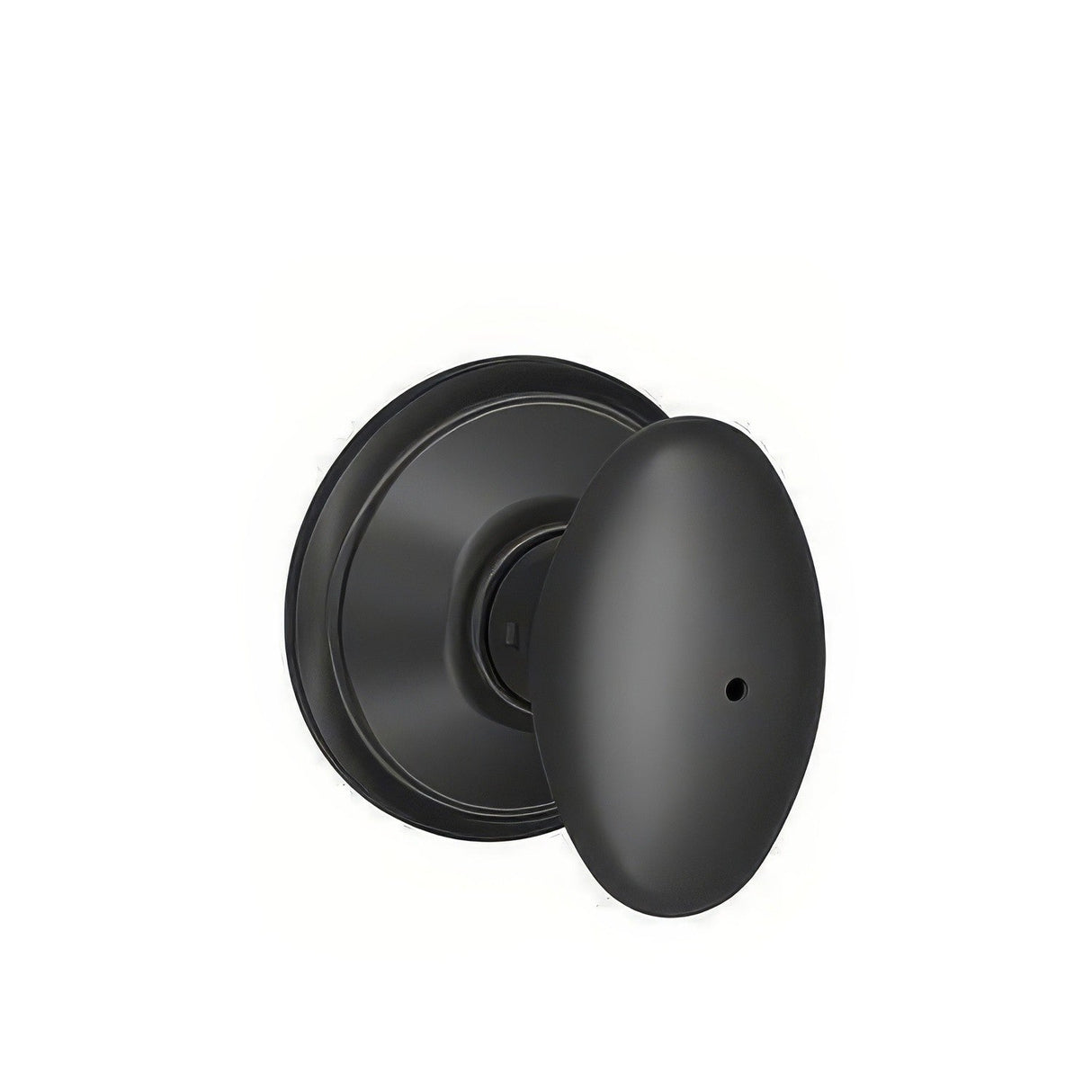 Schlage F40SIE622 matte black privacy door knob