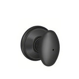 Schlage F40SIE622 matte black privacy door knob