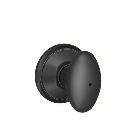 Schlage F40SIE622 matte black privacy door knob