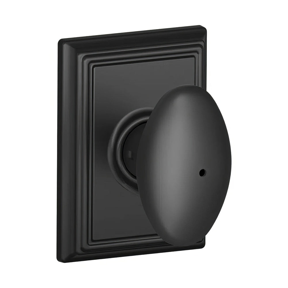 Schlage F40SIE622ADD matte black privacy door knob